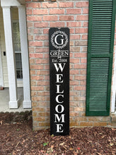 Load image into Gallery viewer, Last Name/Family/Established Monogram Fence Board Porch Leaner