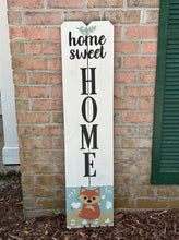 Load image into Gallery viewer, Home Sweet Home - Fall Fox Fence Board Porch Leaner