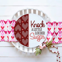 Load image into Gallery viewer, Knock A Little Louder Sugar - Round 3D Door Hanger
