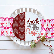 Load image into Gallery viewer, Knock A Little Louder Sugar - Round 3D Door Hanger