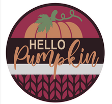 Load image into Gallery viewer, Hello Pumpkin - Pumpkin Cable Knit Sweater 3D Door Hanger