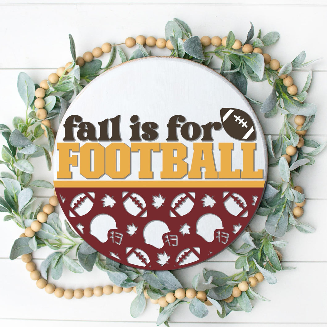 Fall is for Football - 3D Door Hanger