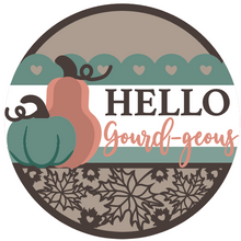 Load image into Gallery viewer, Hello Gourd-geous - Gourds 3D Door Hanger