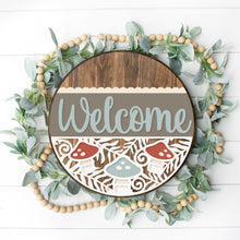 Load image into Gallery viewer, Welcome - Mushroom 3D Door Hanger