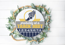 Load image into Gallery viewer, Probably At A Track Meet - 3D Door Hanger