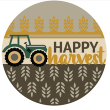 Load image into Gallery viewer, Happy Harvest - Green Tractor 3D Door Hanger