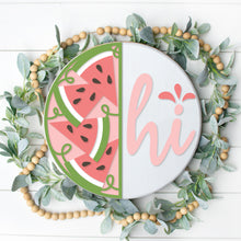Load image into Gallery viewer, Hi - Watermelon Slices 3D Door Hanger
