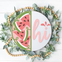 Load image into Gallery viewer, Hi - Watermelon Slices 3D Door Hanger