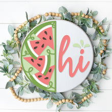Load image into Gallery viewer, Hi - Watermelon Slices 3D Door Hanger