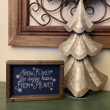 Load image into Gallery viewer, Snowflakes are Dog Kisses From Heaven - Framed