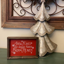 Load image into Gallery viewer, Snowflakes are Dog Kisses From Heaven - Framed