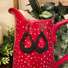 Load image into Gallery viewer, Fat Bottomed Tear Drop Design Wood Earrings