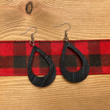 Load image into Gallery viewer, Fat Bottomed Tear Drop Design Wood Earrings