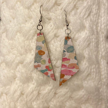 Load image into Gallery viewer, Confetti Pastels Design Wood Earrings