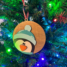 Load image into Gallery viewer, Holiday Head Penguin Ornament - 3D