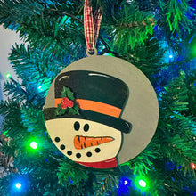 Load image into Gallery viewer, Holiday Head Snowman Ornament - 3D

