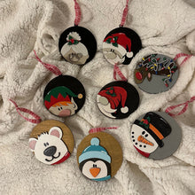 Load image into Gallery viewer, Holiday Head Ornament Set - 3D (set of 8)