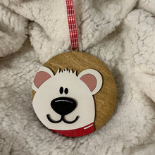 Load image into Gallery viewer, Holiday Head Polar Bear Ornament - 3D