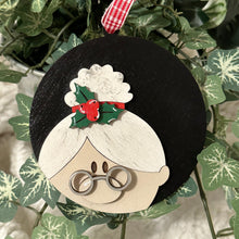 Load image into Gallery viewer, Holiday Head Mrs. Claus Ornament - 3D
