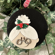 Load image into Gallery viewer, Holiday Head Mrs. Claus Ornament - 3D