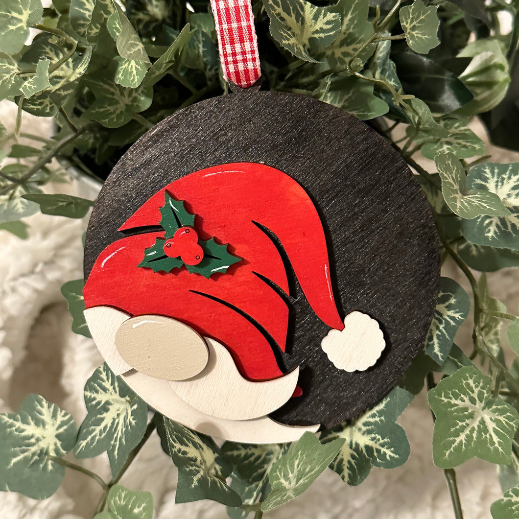 Holiday Head Gnome Ornament - 3D