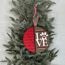 Load image into Gallery viewer, Dog Love Ornament - 2D