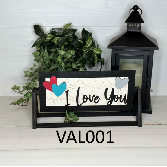 Interchangeable Rectangle Billboard Sign Inserts - Valentines