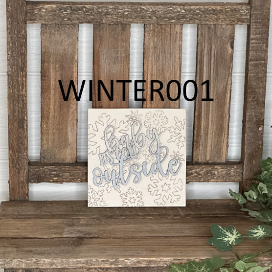 Interchangeable Square Inserts - Winter
