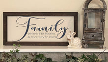 Load image into Gallery viewer, Family, Where Life Begins and Love Never Ends