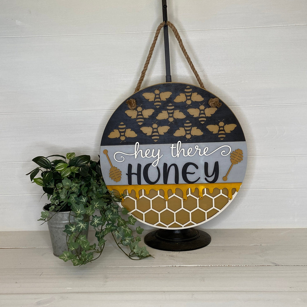 Hey There Honey - 3D Door Hangers