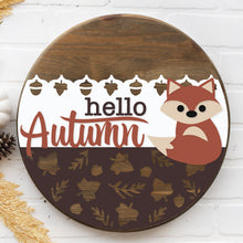 Load image into Gallery viewer, Hello Autumn - Fox 3D Door Hanger
