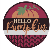 Load image into Gallery viewer, Hello Pumpkin - Pumpkin Cable Knit Sweater 3D Door Hanger
