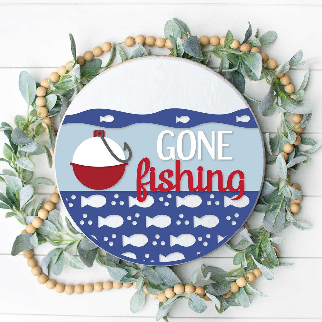 Gone Fishing - 3D Door Hanger