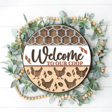 Load image into Gallery viewer, Welcome To Our Coop - 3D Door Hanger
