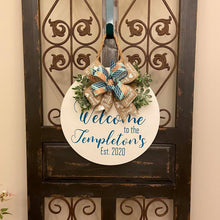 Load image into Gallery viewer, Last Name/Established Date Door Hangers
