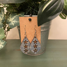 Load image into Gallery viewer, Stepping Stars Wood Earrings
