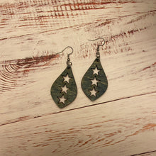 Load image into Gallery viewer, Stepping Stars Wood Earrings
