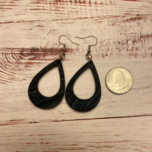 Load image into Gallery viewer, Fat Bottomed Tear Drop Design Wood Earrings
