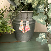 Load image into Gallery viewer, Confetti Pastels Design Wood Earrings
