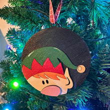Load image into Gallery viewer, Holiday Head Elf Ornament - 3D
