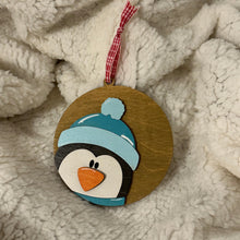 Load image into Gallery viewer, Holiday Head Penguin Ornament - 3D
