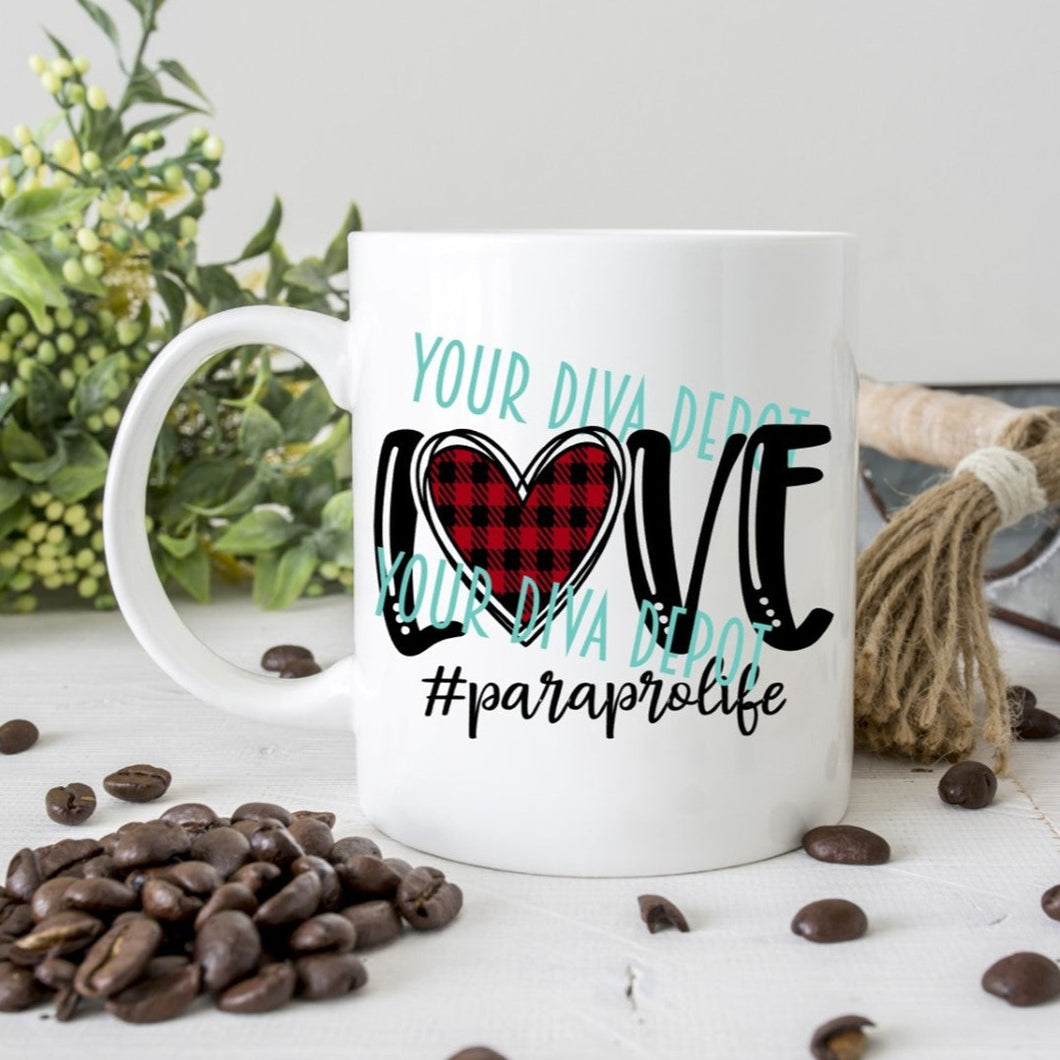 Love #paraprolife Ceramic Mug